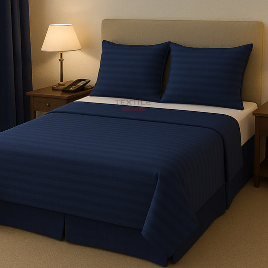Stripe Blue King Size Bedsheet