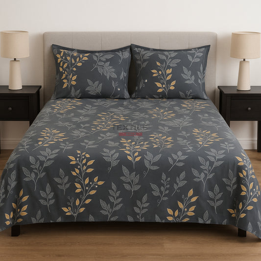 Fitted Grey King Size Bedsheet