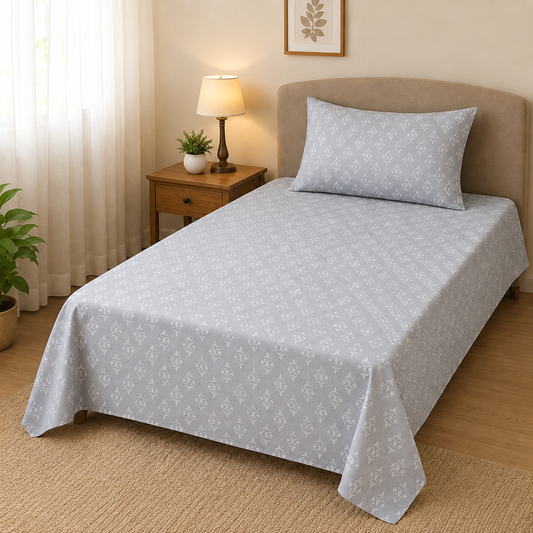 Calvin Grey Single Bedsheet