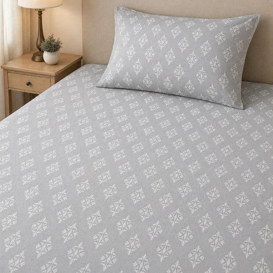 Calvin Grey Single Bedsheet